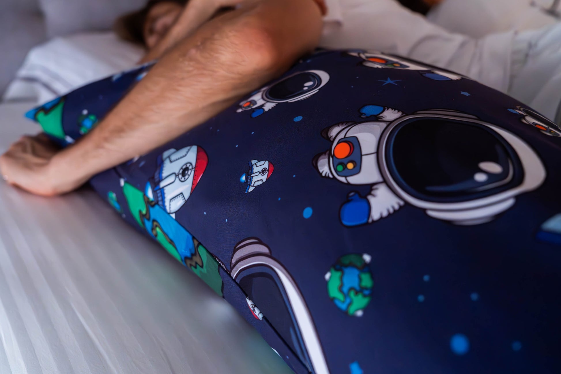 Product image 14 of The Found In Space Hugger Pillow side sleeper body pillow set