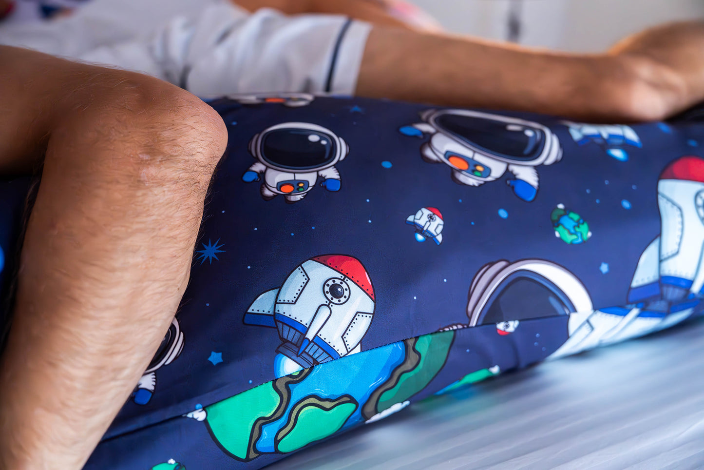 Product image 3 of The Found In Space Hugger Pillow side sleeper body pillow set