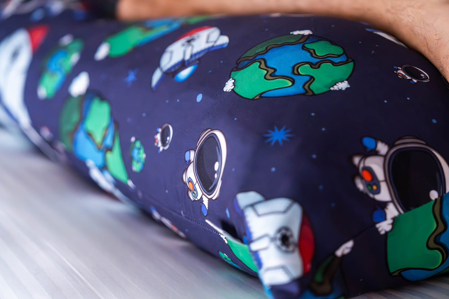 Product image 7 of The Found In Space Hugger Pillow side sleeper body pillow set