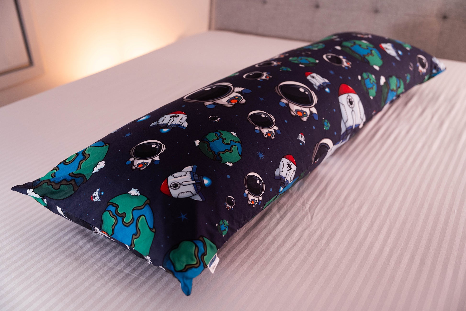 Focused product image of The Found In Space Hugger Pillow side sleeper body pillow set