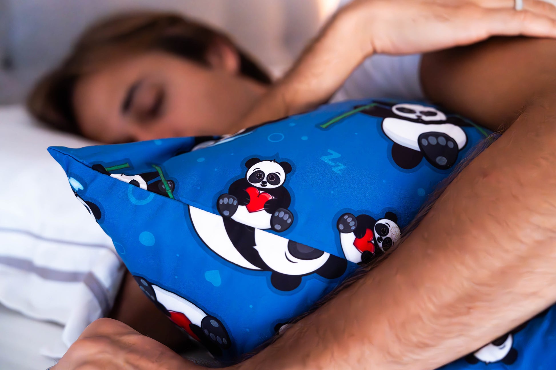 Product image 4 of The Hidden Panda Hugger Pillow side sleeper body pillow set