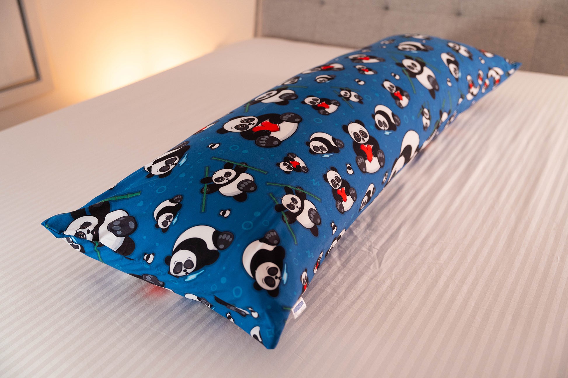 Focused product image of The Hidden Panda Hugger Pillow side sleeper body pillow set